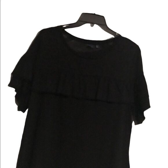 Kaari Blue size large perfect condition black ruffled top - Picture 1 of 5